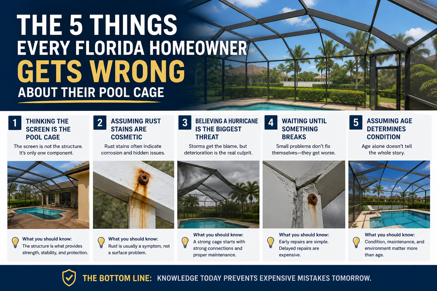 The 5 Things Every Florida Homeowner Gets Wrong About Their Pool Cage — Screening DunRite