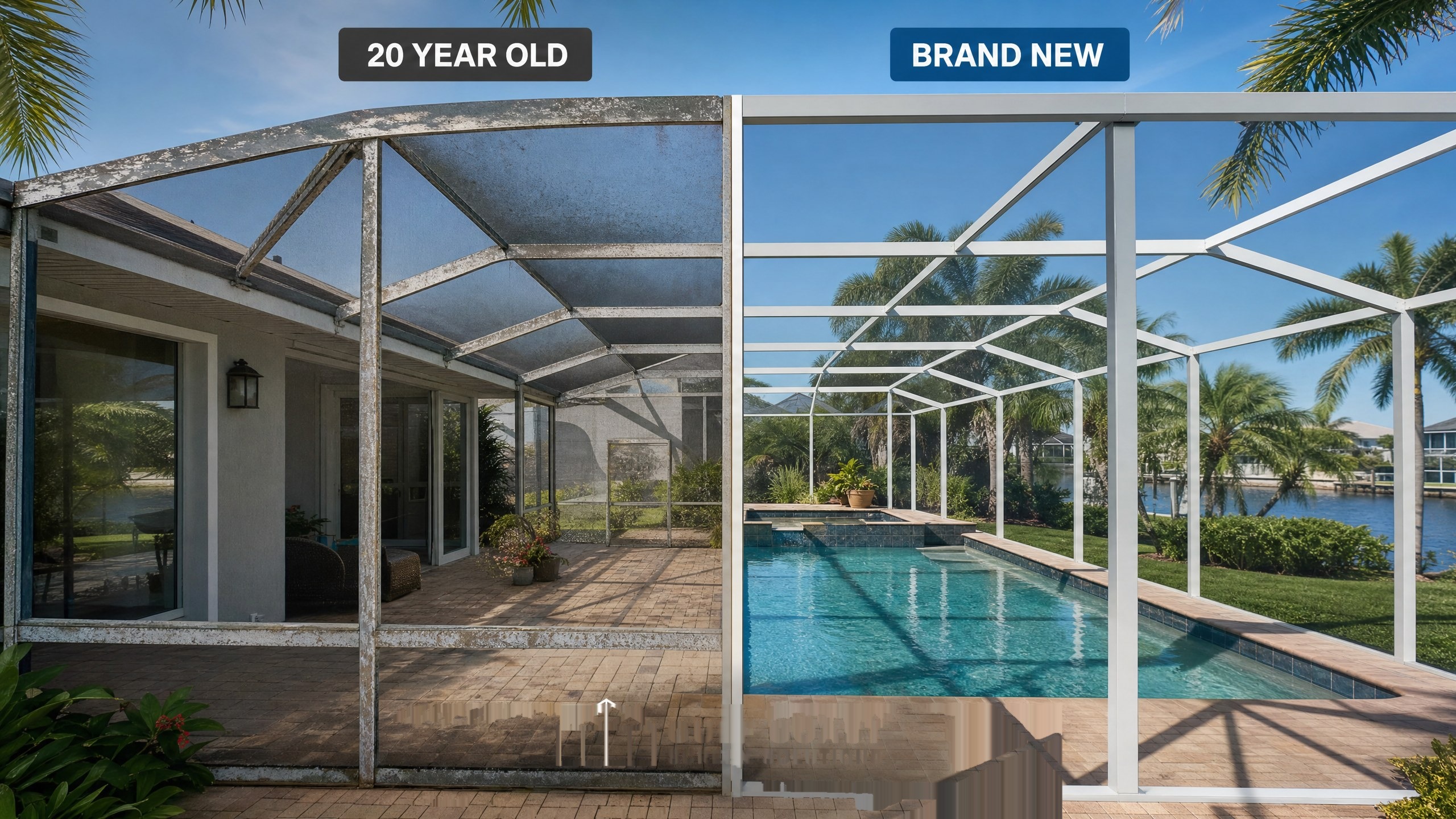 Why Some Florida Pool Cages Look 20 Years Old After 10 Years (And Others Still Look New) — Screening DunRite