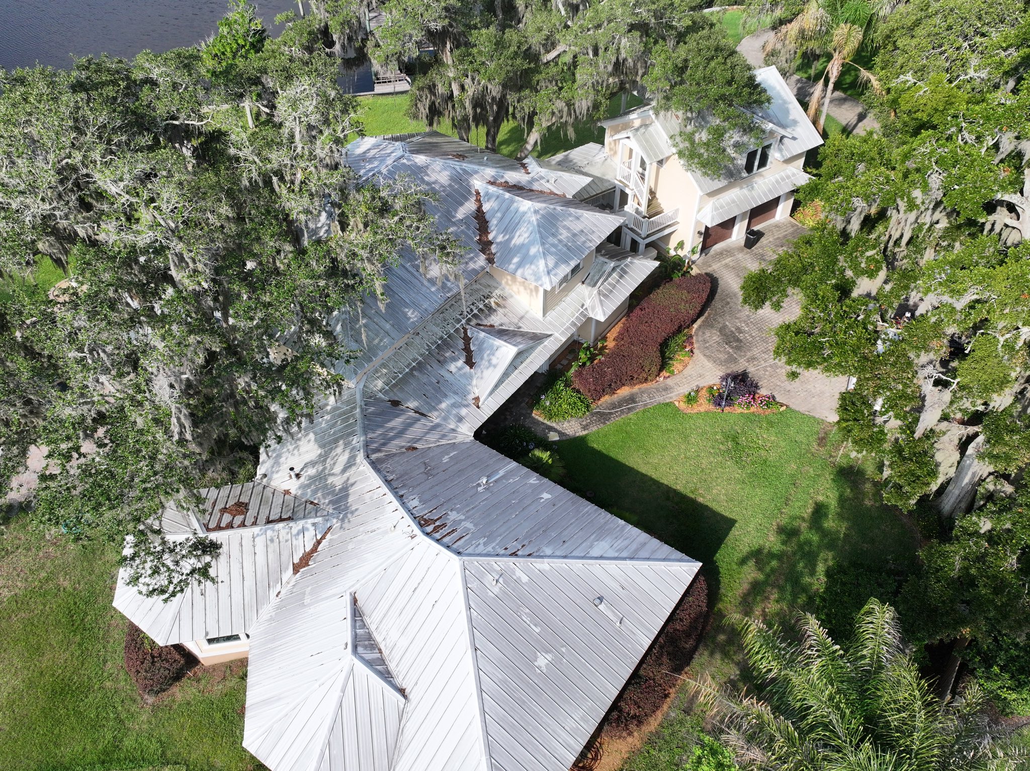 Roof cleaning before