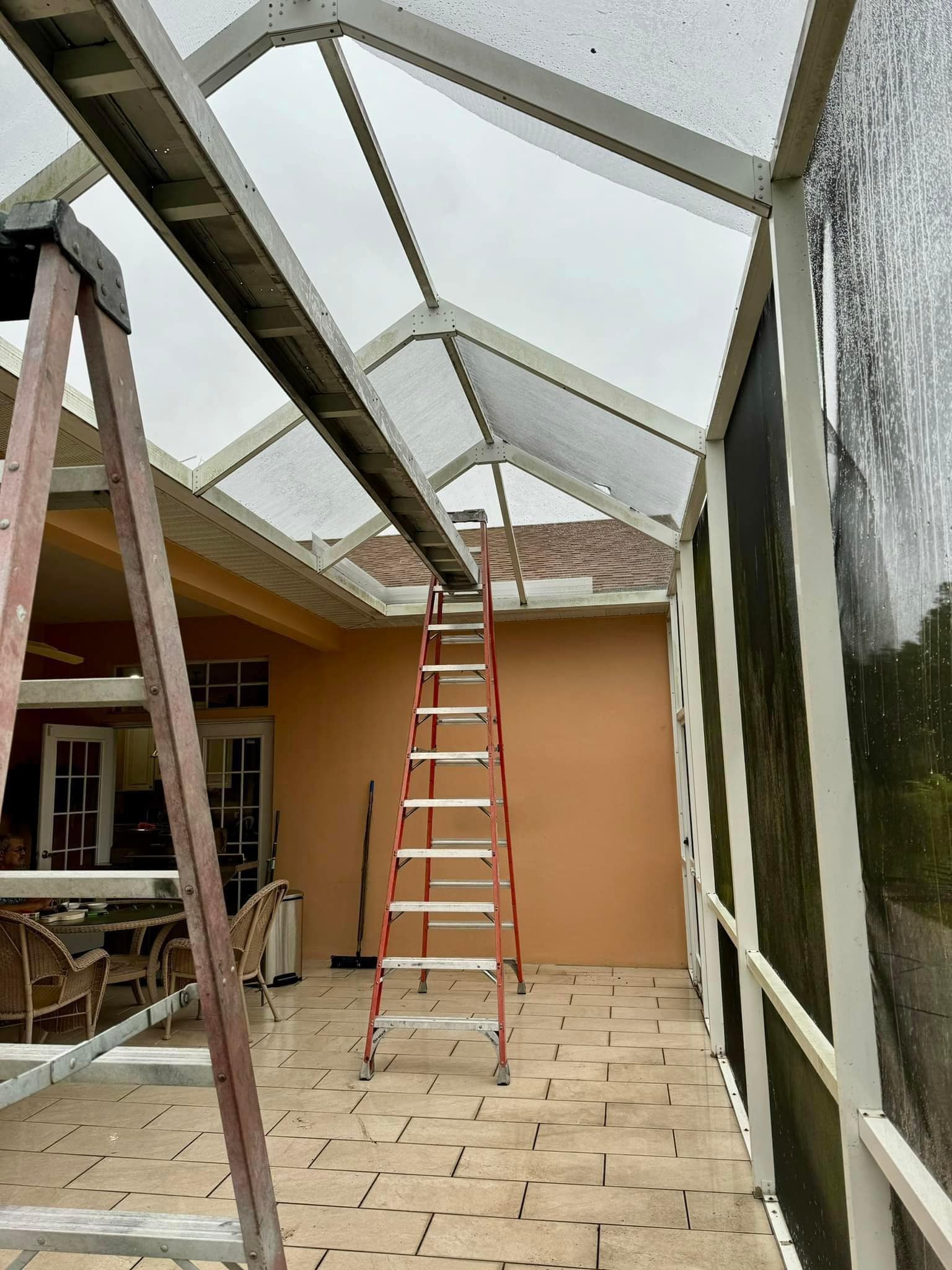 Screen room restoration before